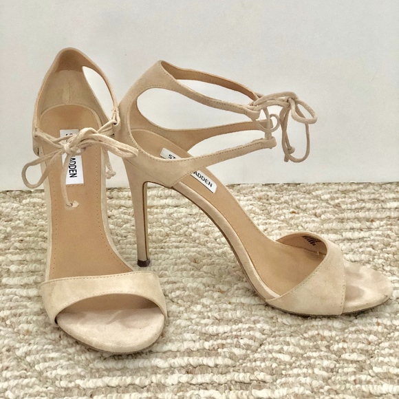 STEVEN MADDEN Open Toe Strap Heels - Picture 1 of 3